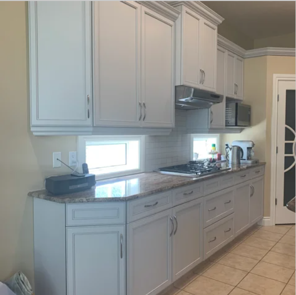 after cabinet refinishing