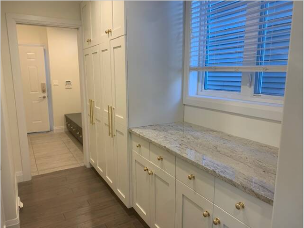 after cabinet refinishing